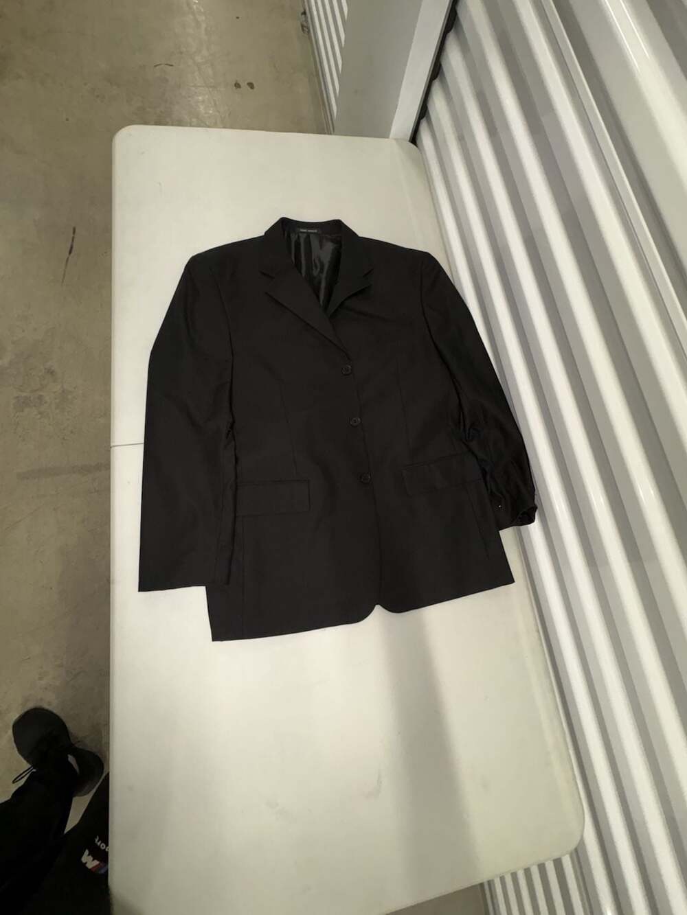 Eddie Domani Men's Black Three-Button Blazer Size 44R
